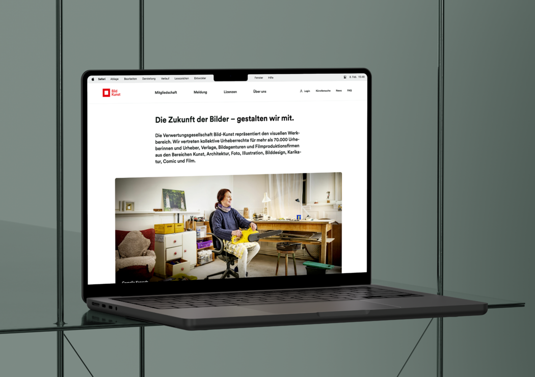 Die Verwertungsgesellschaft Bild-Kunst auf neuem System, in neuem Gewand