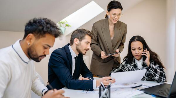 Team im Planungsmeeting