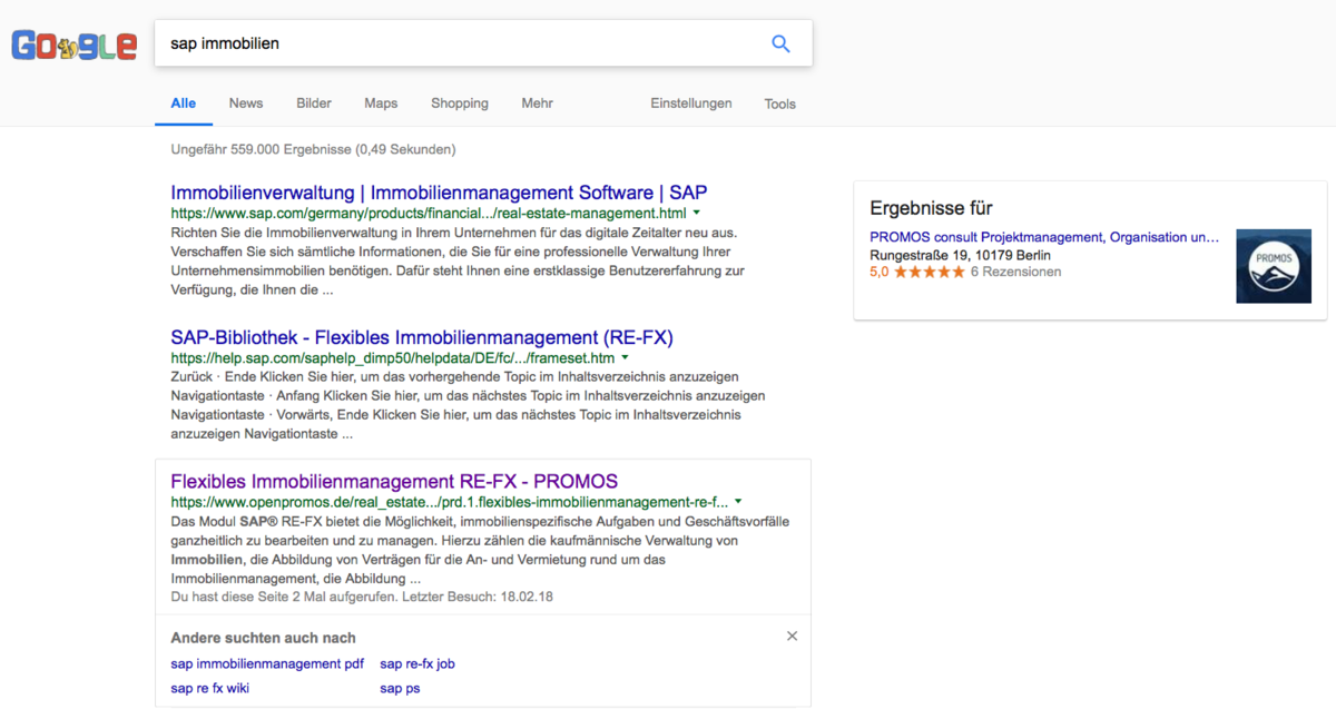 SEO Verbesserte Auffindbarkeit bei Suchmaschinen Promos GmbH